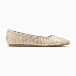 Vanessa Wu Mocassins, Derbies, Ballerines>Ballerines Provence Tressees Or