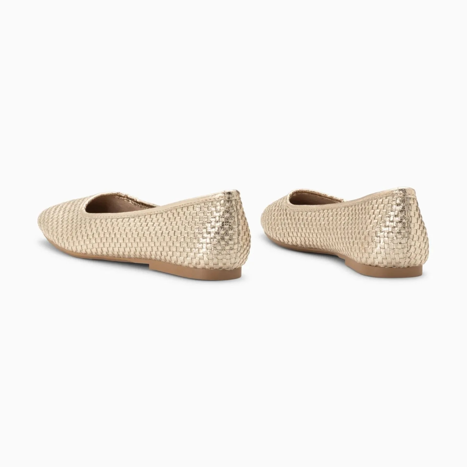 Vanessa Wu Mocassins, Derbies, Ballerines>Ballerines Provence Tressees Or
