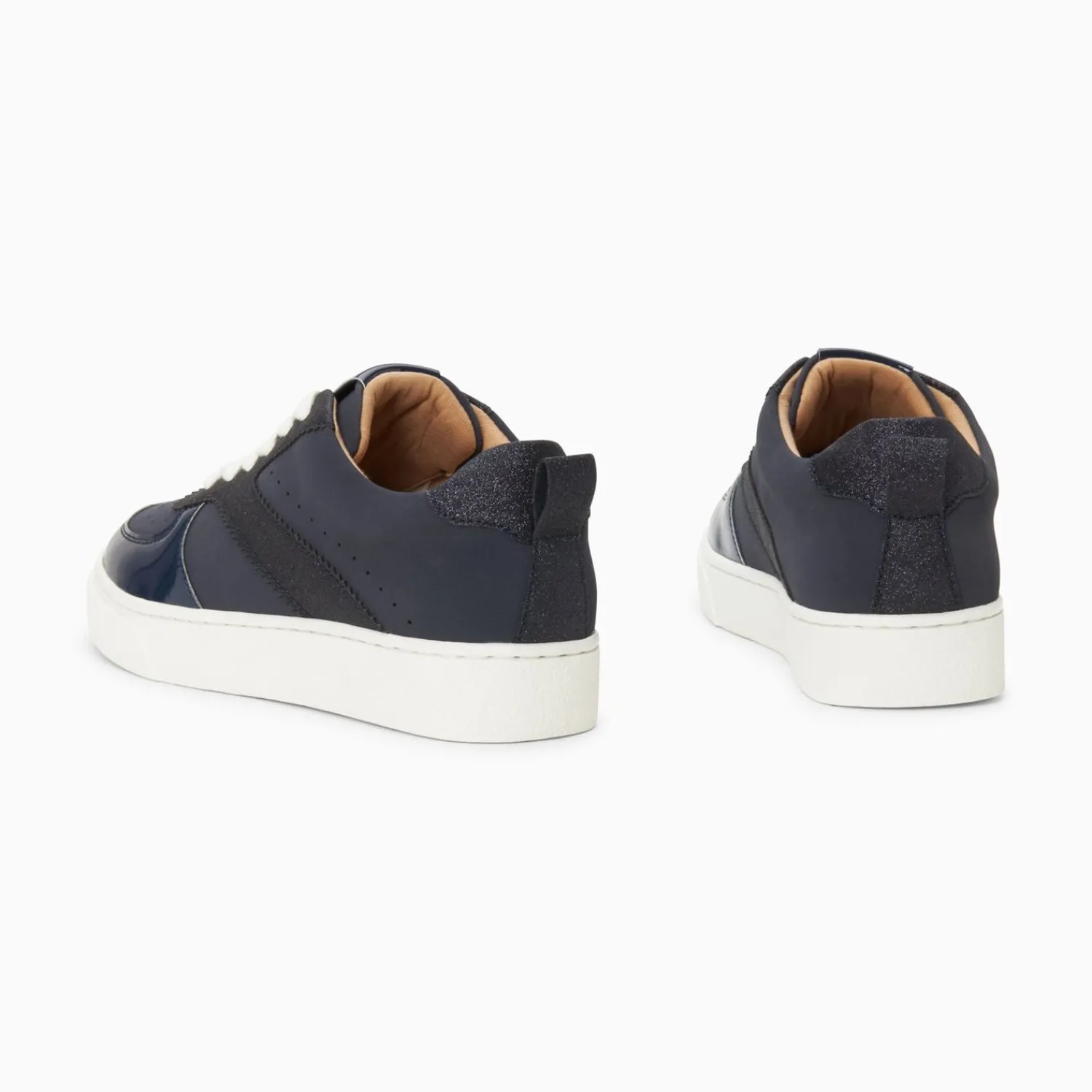 Vanessa Wu Sneakers>Baskets Celeste Bleu Nuit A Lacets