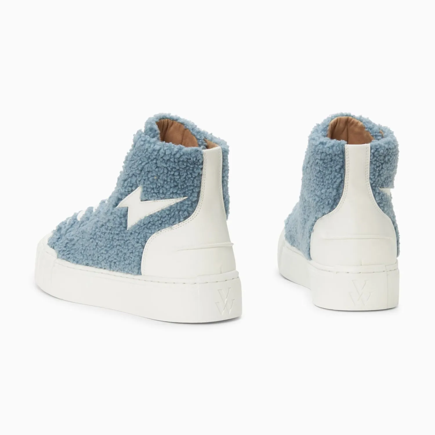 Vanessa Wu Sneakers>Baskets Eclair Alba Montantes Bleu-Gris
