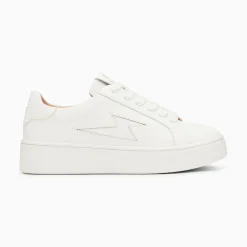 Vanessa Wu Sneakers>Baskets Eclair Angie Blanches Monochrome A Lacets