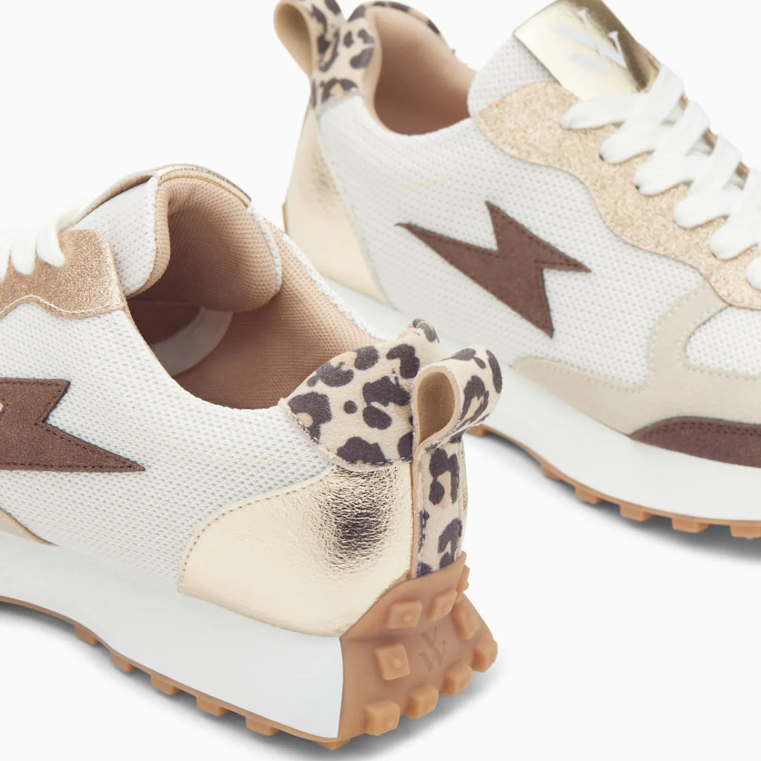 Vanessa Wu Sneakers>Baskets Eclair Kezia Beiges A Semelle Running