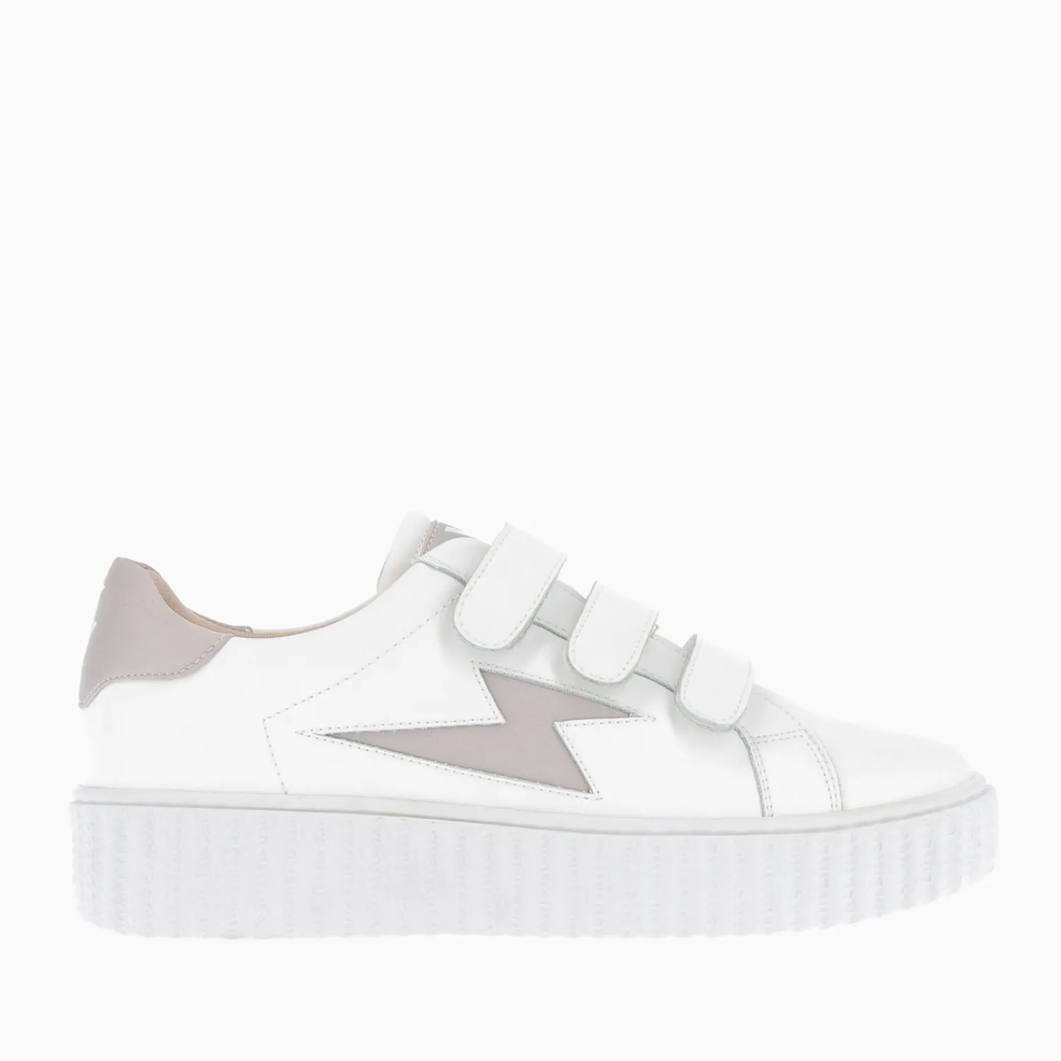 Vanessa Wu Sneakers>Baskets Eclair Larissa Blanches A Details En Satin Taupe