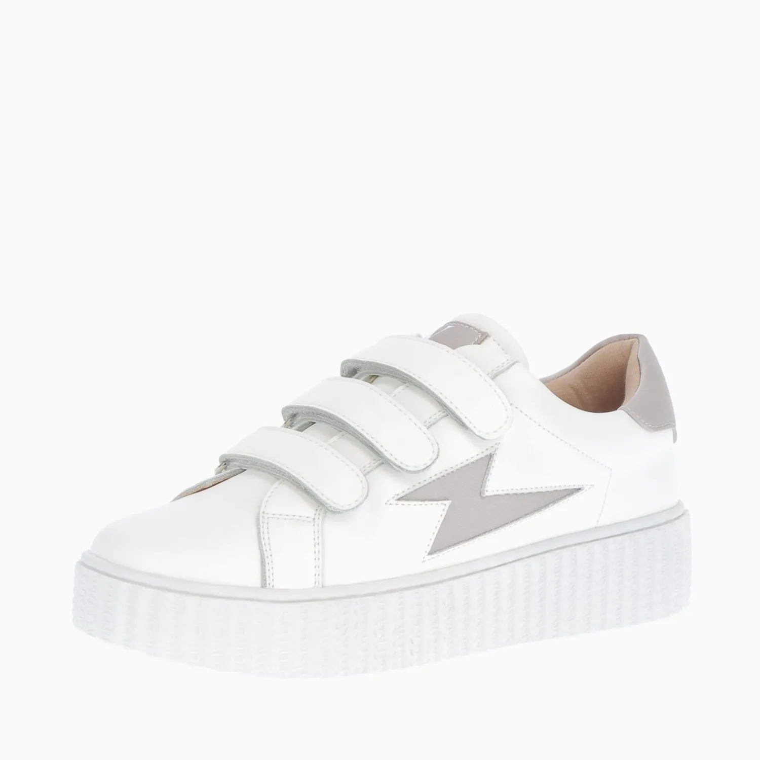 Vanessa Wu Sneakers>Baskets Eclair Larissa Blanches A Details En Satin Taupe
