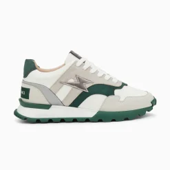 Vanessa Wu Sneakers>Baskets Eclair Liena Vert Et Anthracite A Semelle Running