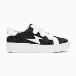 Vanessa Wu Sneakers>Baskets Eclair Marielle A Paillettes Noires