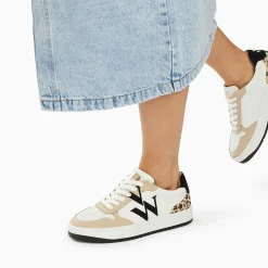 Vanessa Wu Sneakers>Baskets Monogramme Esmee Blanc Et Noir