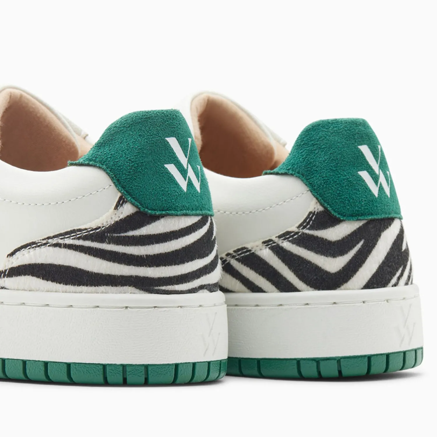 Vanessa Wu Sneakers>Baskets Monogramme Esmee Blanc Et Vert