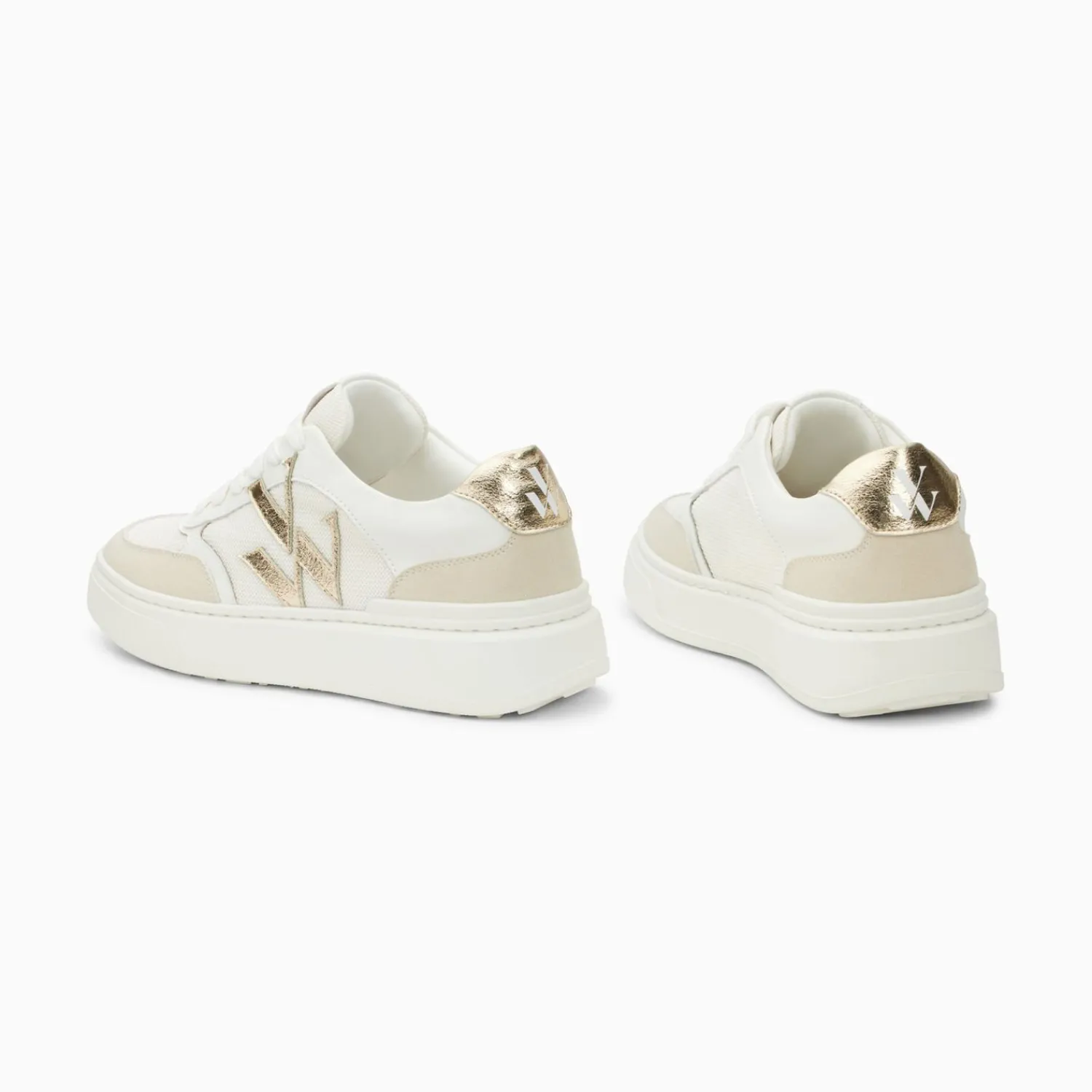 Vanessa Wu Sneakers>Baskets Monogramme Valentine Or