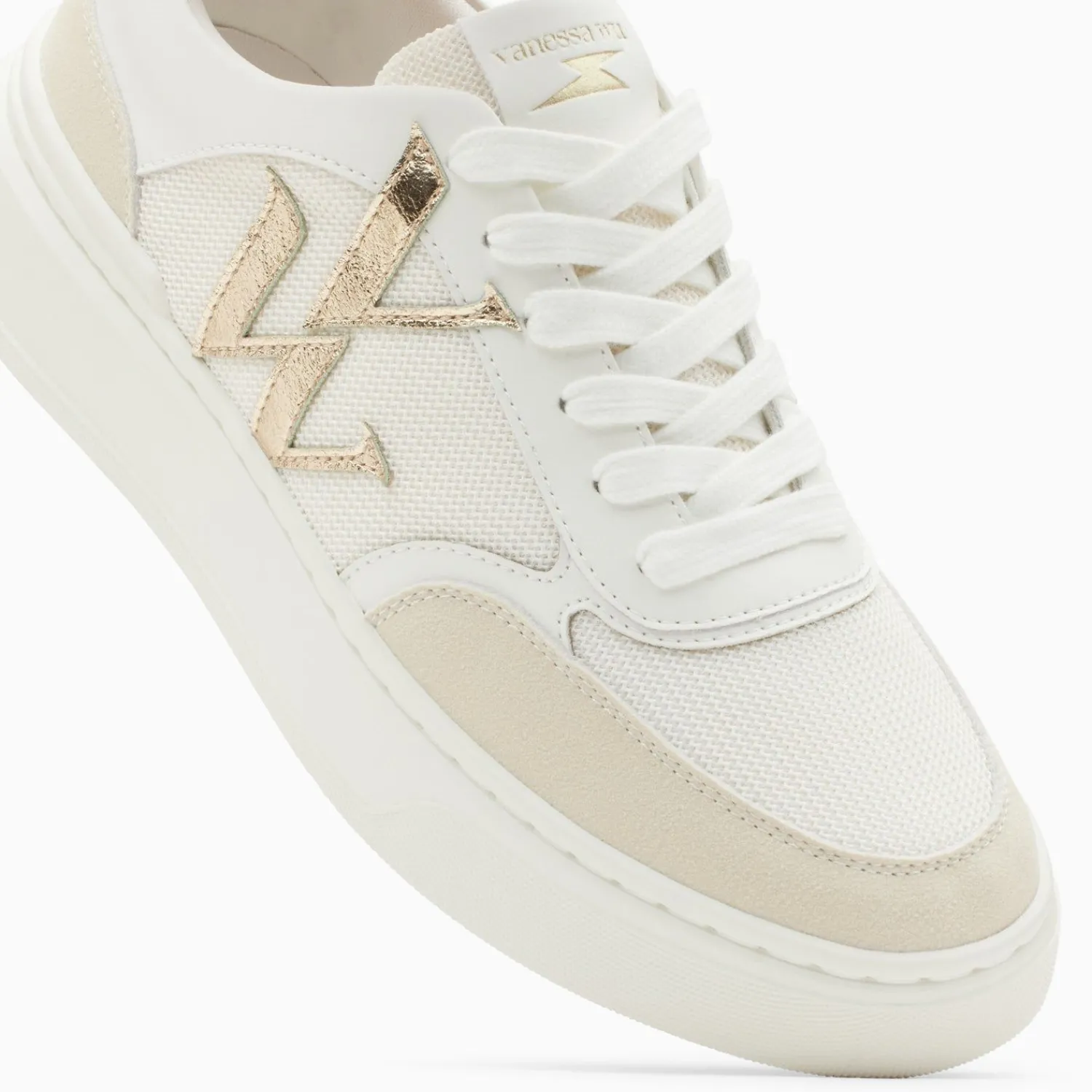 Vanessa Wu Sneakers>Baskets Monogramme Valentine Or