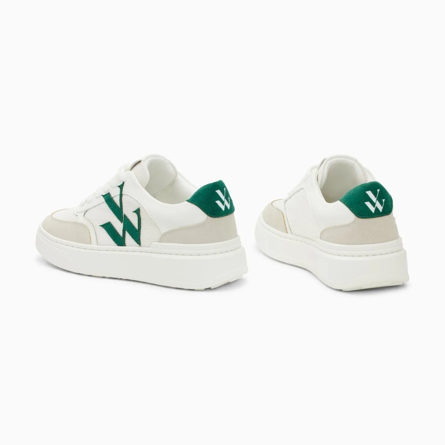 Vanessa Wu Sneakers>Baskets Monogramme Valentine Vertes