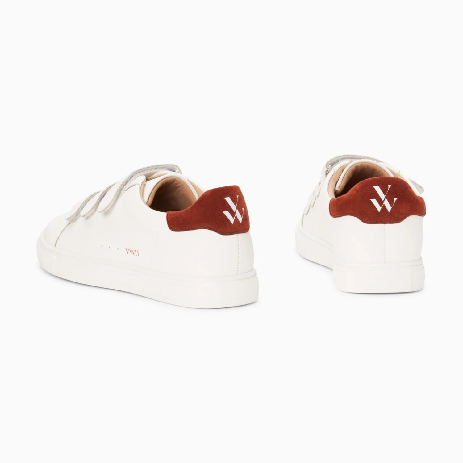 Vanessa Wu Sneakers>Baskets Nour Blanc Et Marron A Scratchs