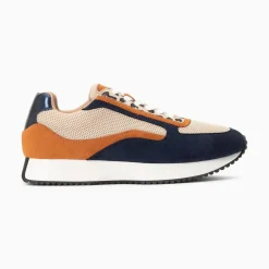 Vanessa Wu Sneakers>Baskets Pekka Bleu Nuit Et Beige A Semelle Running