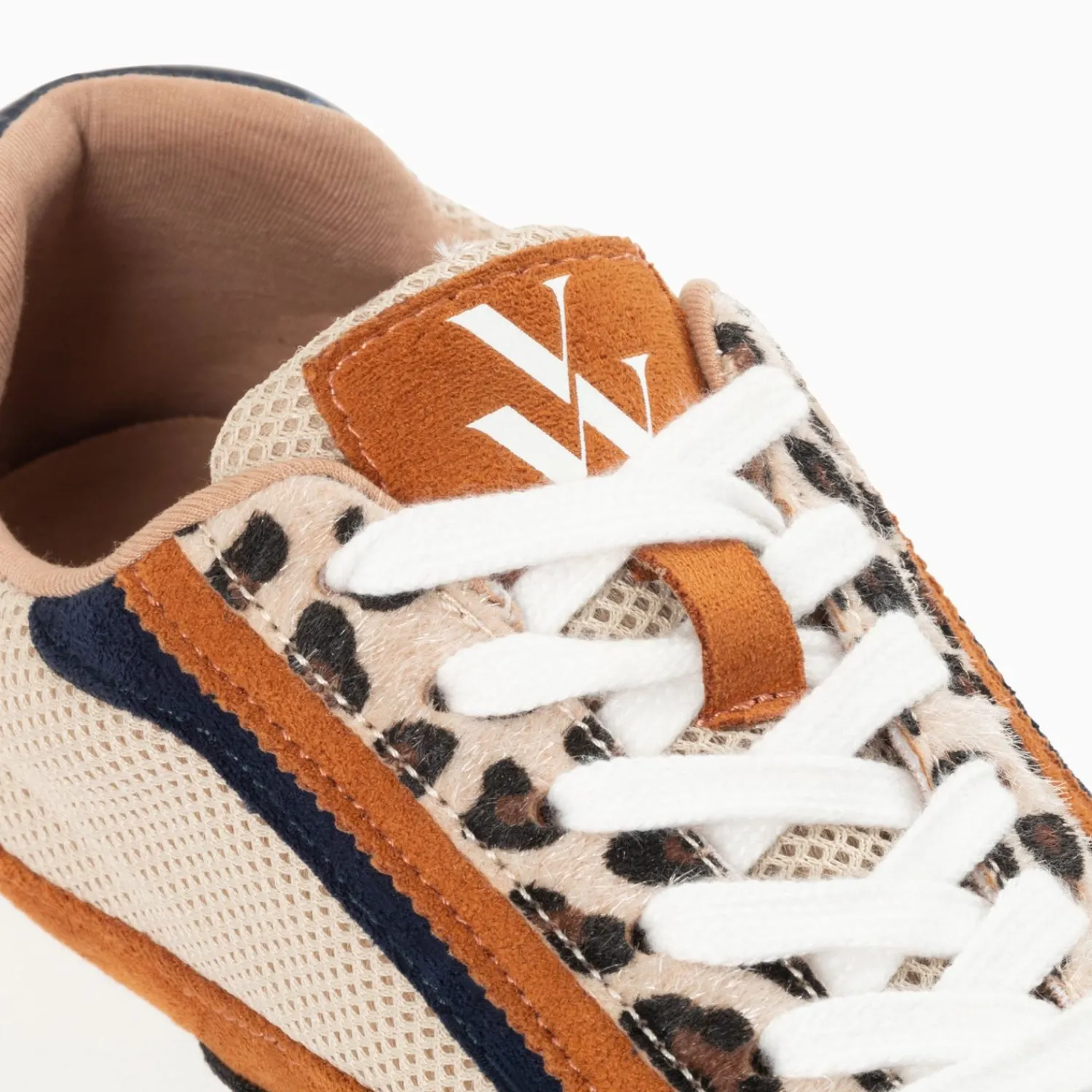 Vanessa Wu Sneakers>Baskets Pekka Bleu Nuit Et Beige A Semelle Running