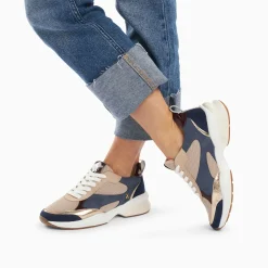 Vanessa Wu Sneakers>Baskets Shelly Bleues A Semelle Graphique