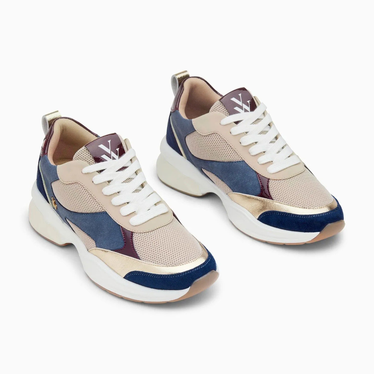 Vanessa Wu Sneakers>Baskets Shelly Bleues A Semelle Graphique
