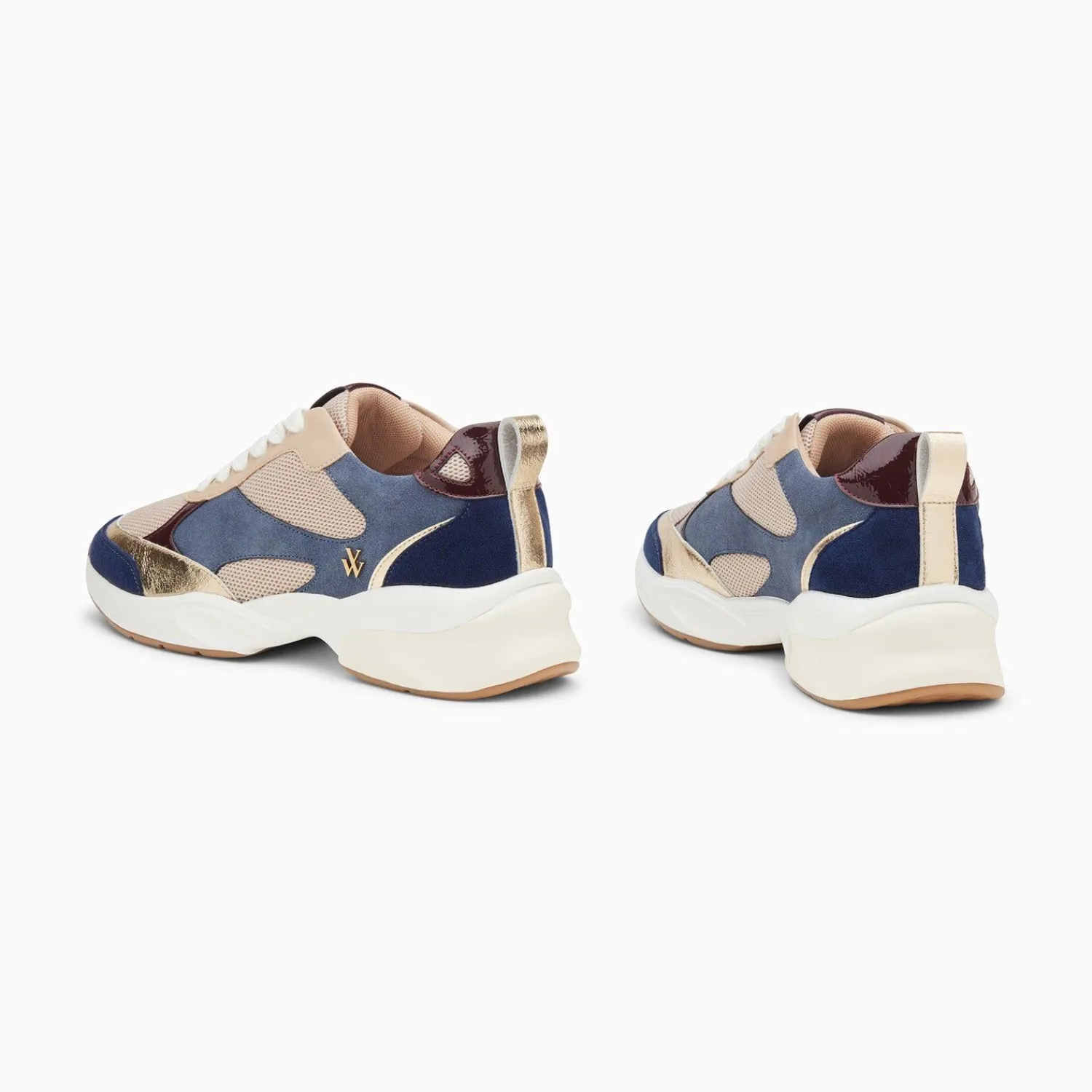 Vanessa Wu Sneakers>Baskets Shelly Bleues A Semelle Graphique