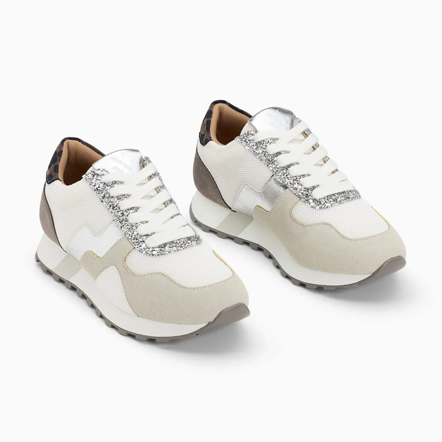 Vanessa Wu Sneakers>Baskets Tessy Argent A Semelle Running