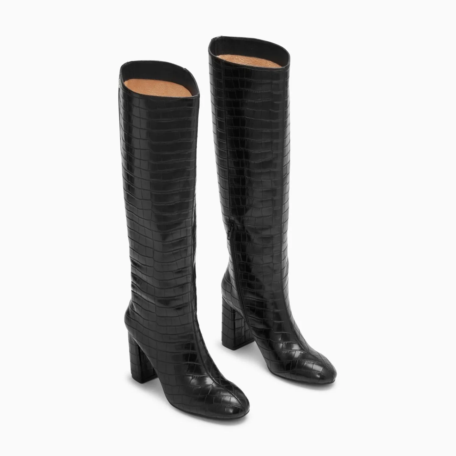 Vanessa Wu Bottes, Cuissardes>Bottes Diana Noir Croco A Talon