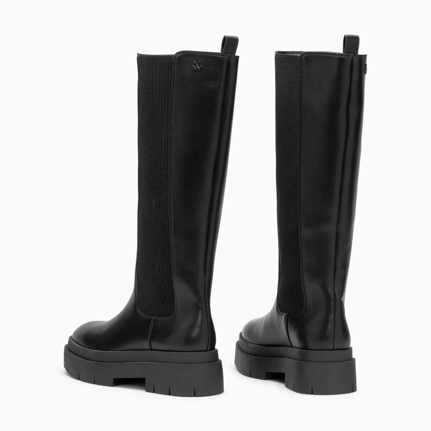 Vanessa Wu Bottes, Cuissardes>Bottes Jessica Noires A Semelles Crantees