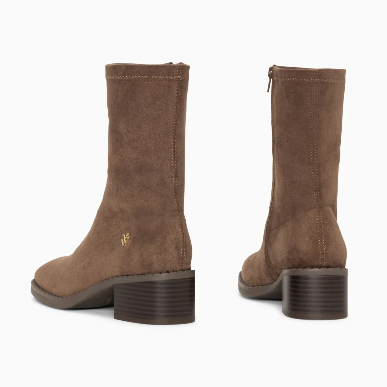 Vanessa Wu Bottines>Bottines Chaussettes Bobby Taupe
