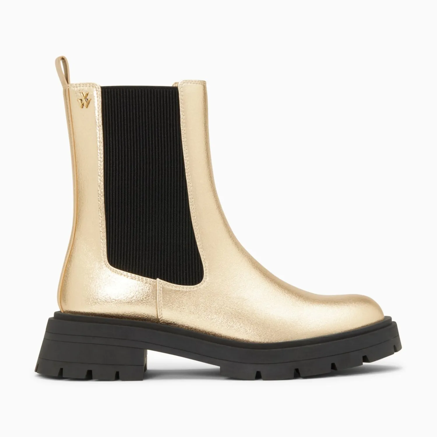 Vanessa Wu Bottines>Bottines Chelsea Phoebe Or A Semelle Oversize