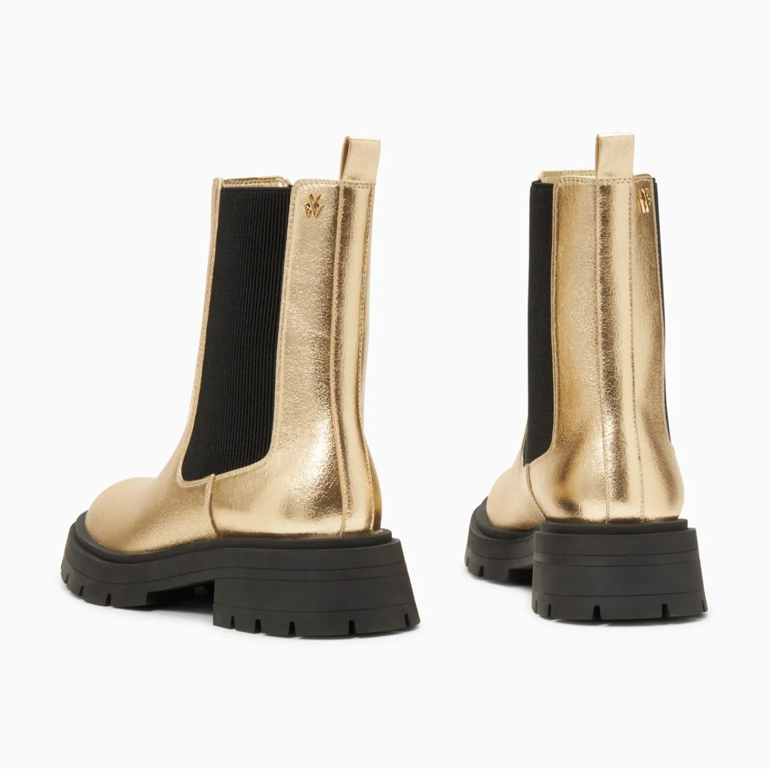 Vanessa Wu Bottines>Bottines Chelsea Phoebe Or A Semelle Oversize