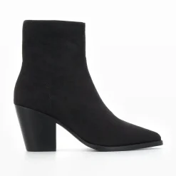 Vanessa Wu Bottines>Bottines Constance A Talon En Suedine Noire