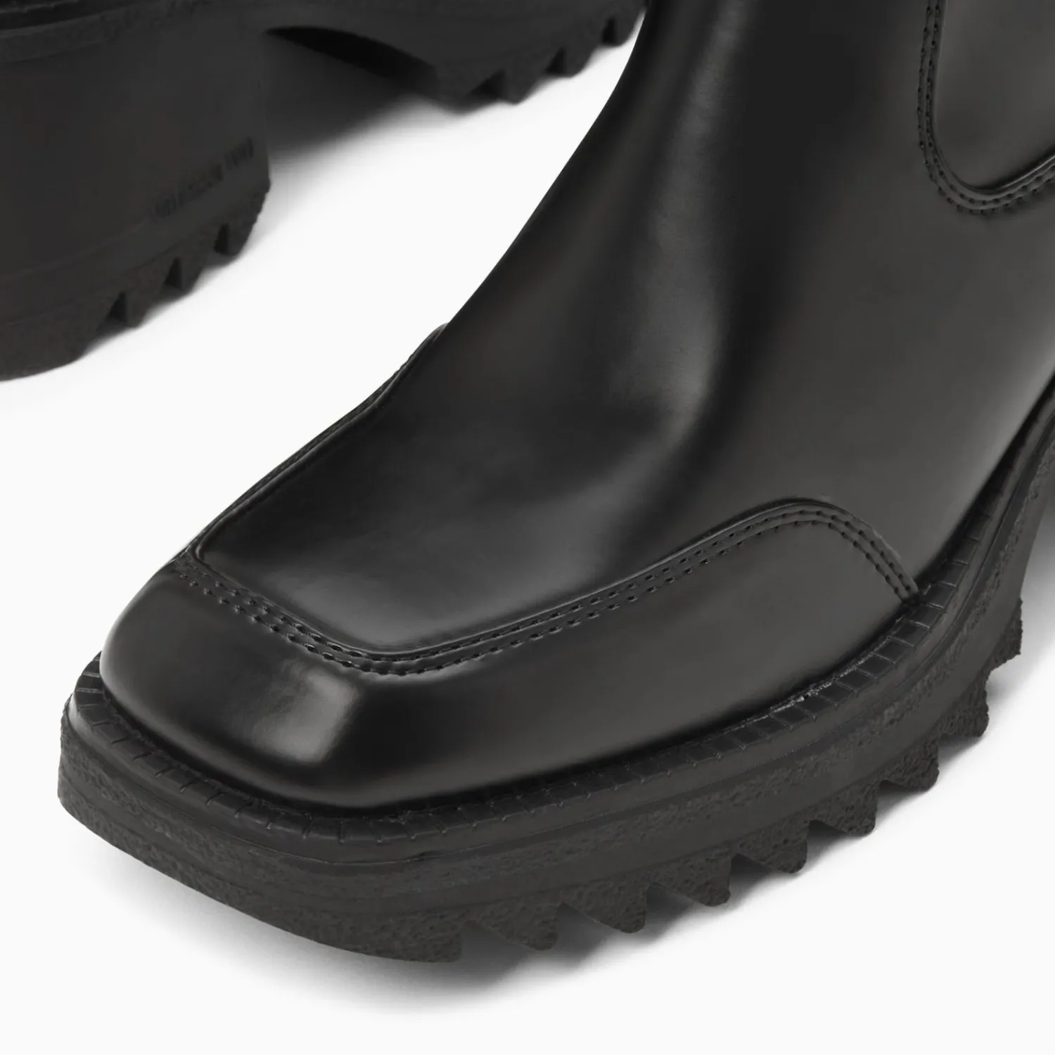 Vanessa Wu Bottines>Bottines De Pluie Lea Noires A Talon Crante