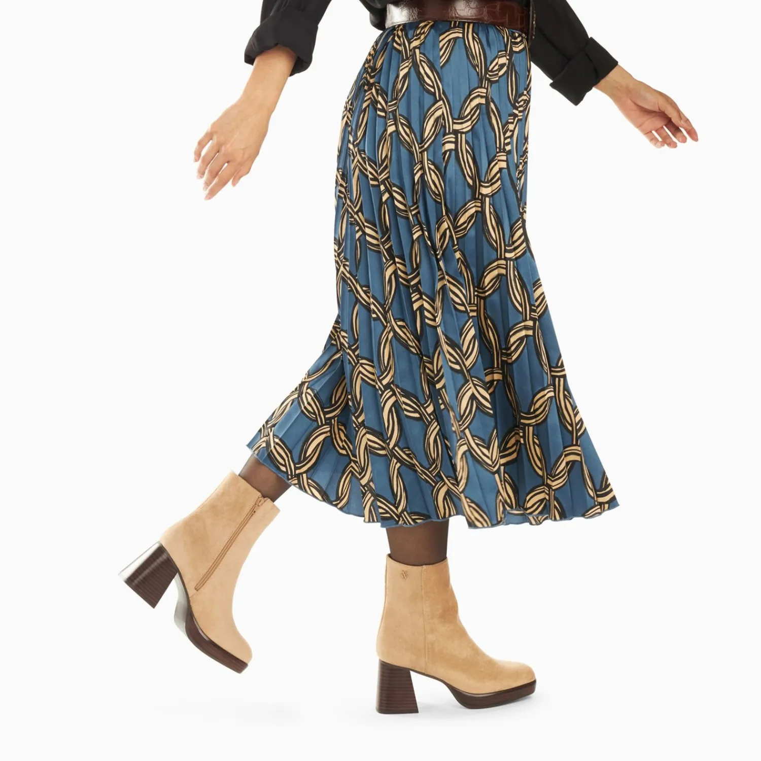 Vanessa Wu Bottines>Bottines Marina Beiges A Plateforme Et Talon Bois