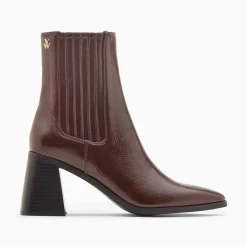 Vanessa Wu Bottines>Bottines Montantes Taylor Marron A Talon Trapeze