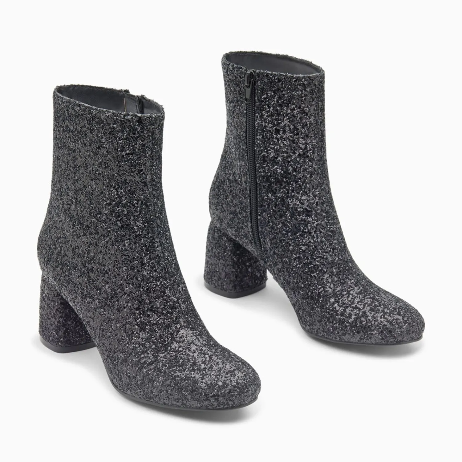 Vanessa Wu Bottines>Bottines Pailletees Londres Noires A Talon