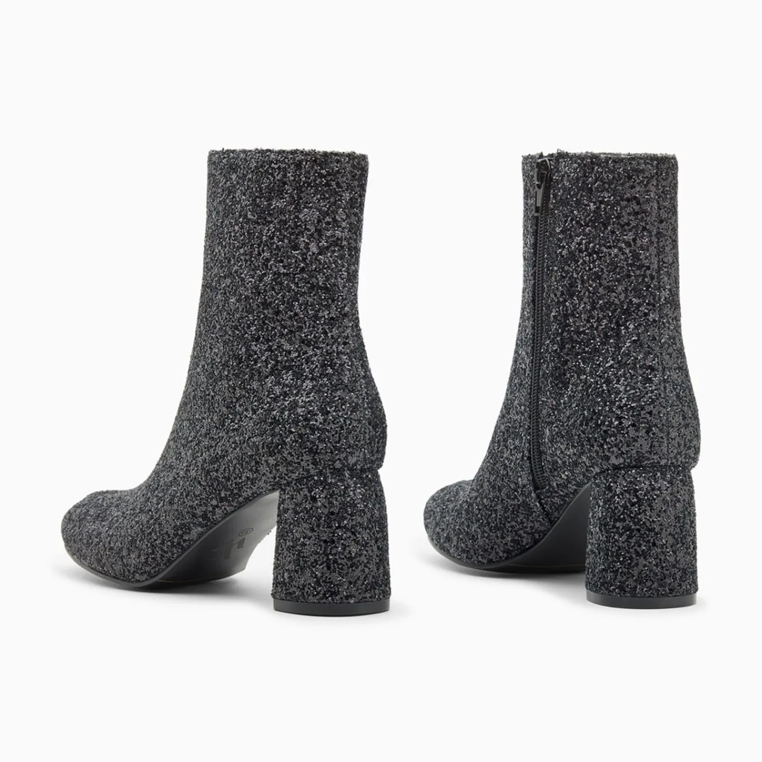 Vanessa Wu Bottines>Bottines Pailletees Londres Noires A Talon