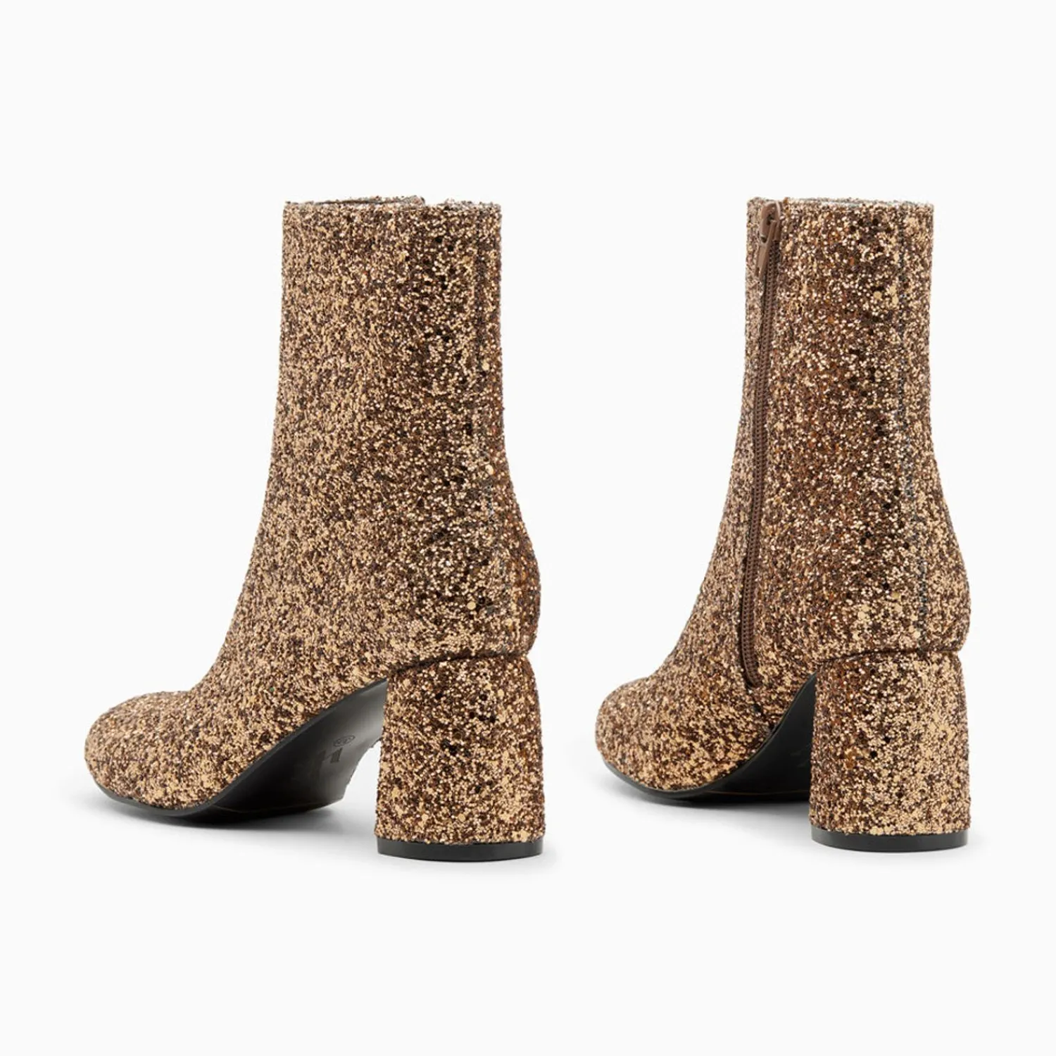 Vanessa Wu Bottines>Bottines Pailletees Londres Bronze A Talon