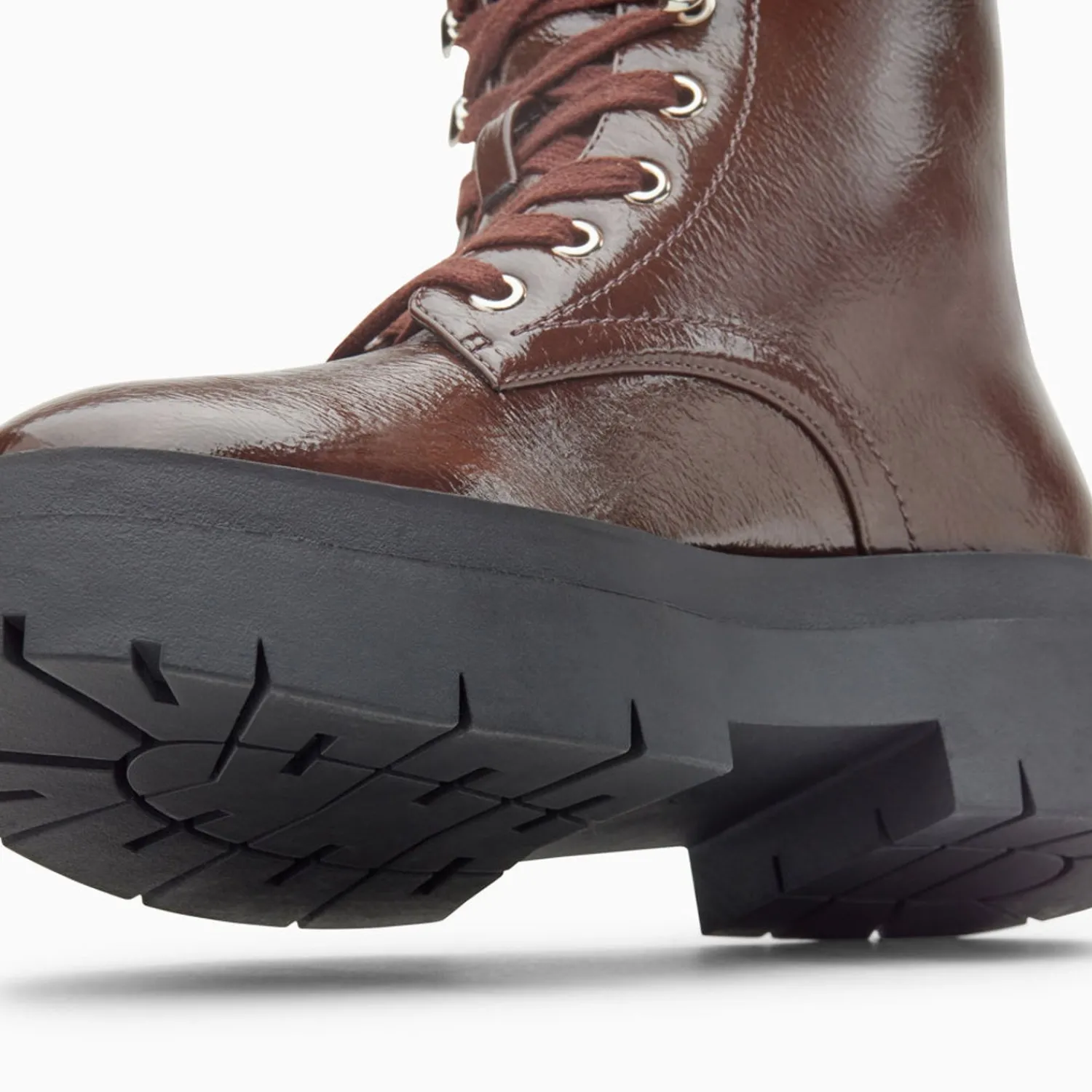 Vanessa Wu Bottines>Bottines Rangers Madison Marron A Plateforme Crantee