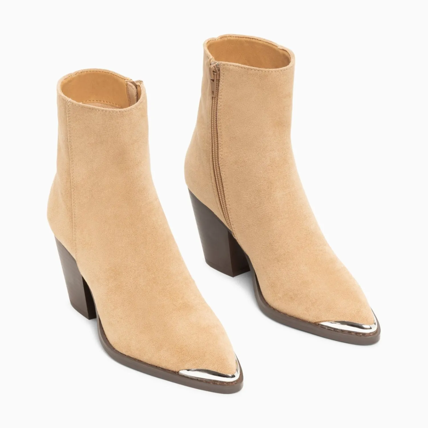 Vanessa Wu Bottines>Bottines Santiags Jenn Beiges A Talon
