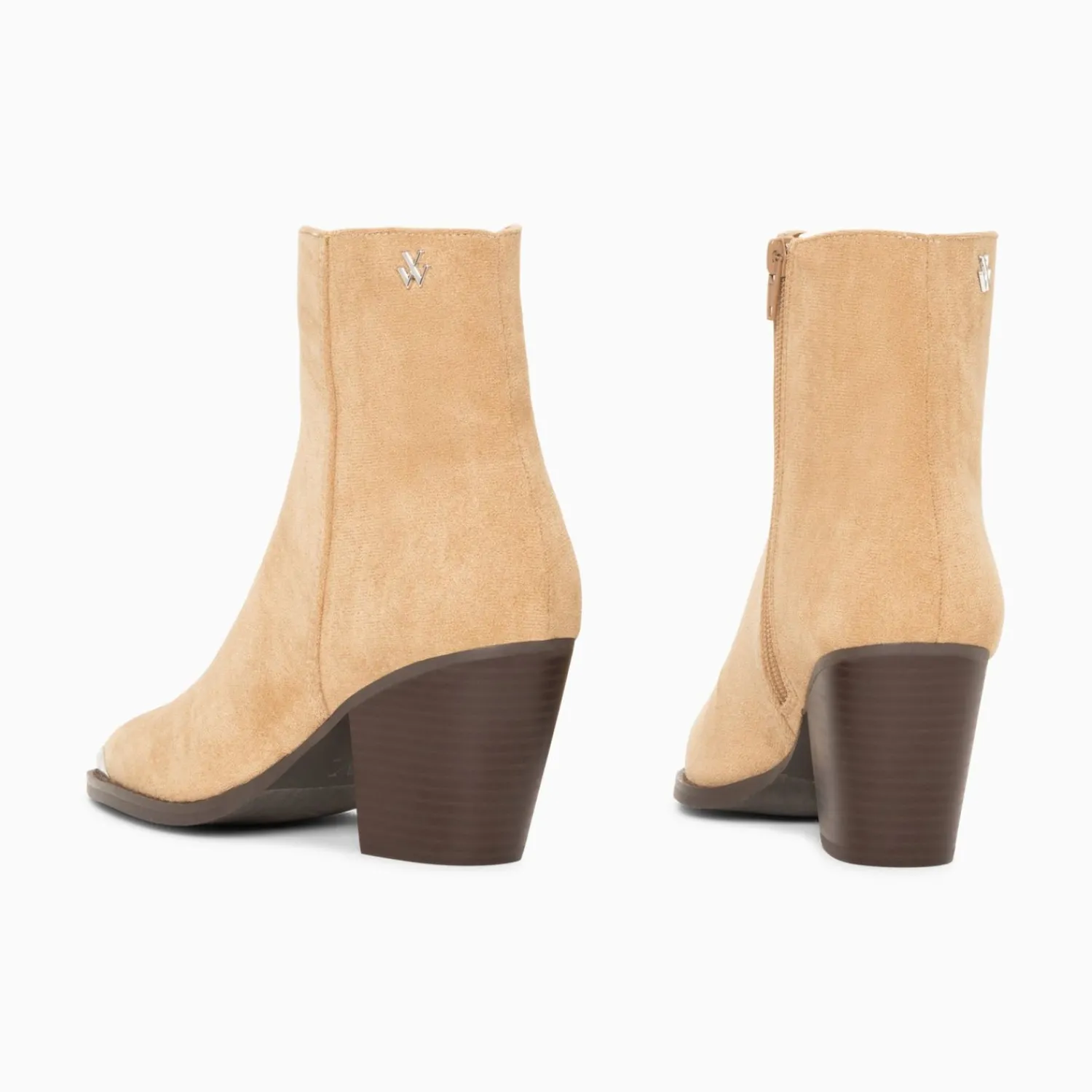 Vanessa Wu Bottines>Bottines Santiags Jenn Beiges A Talon