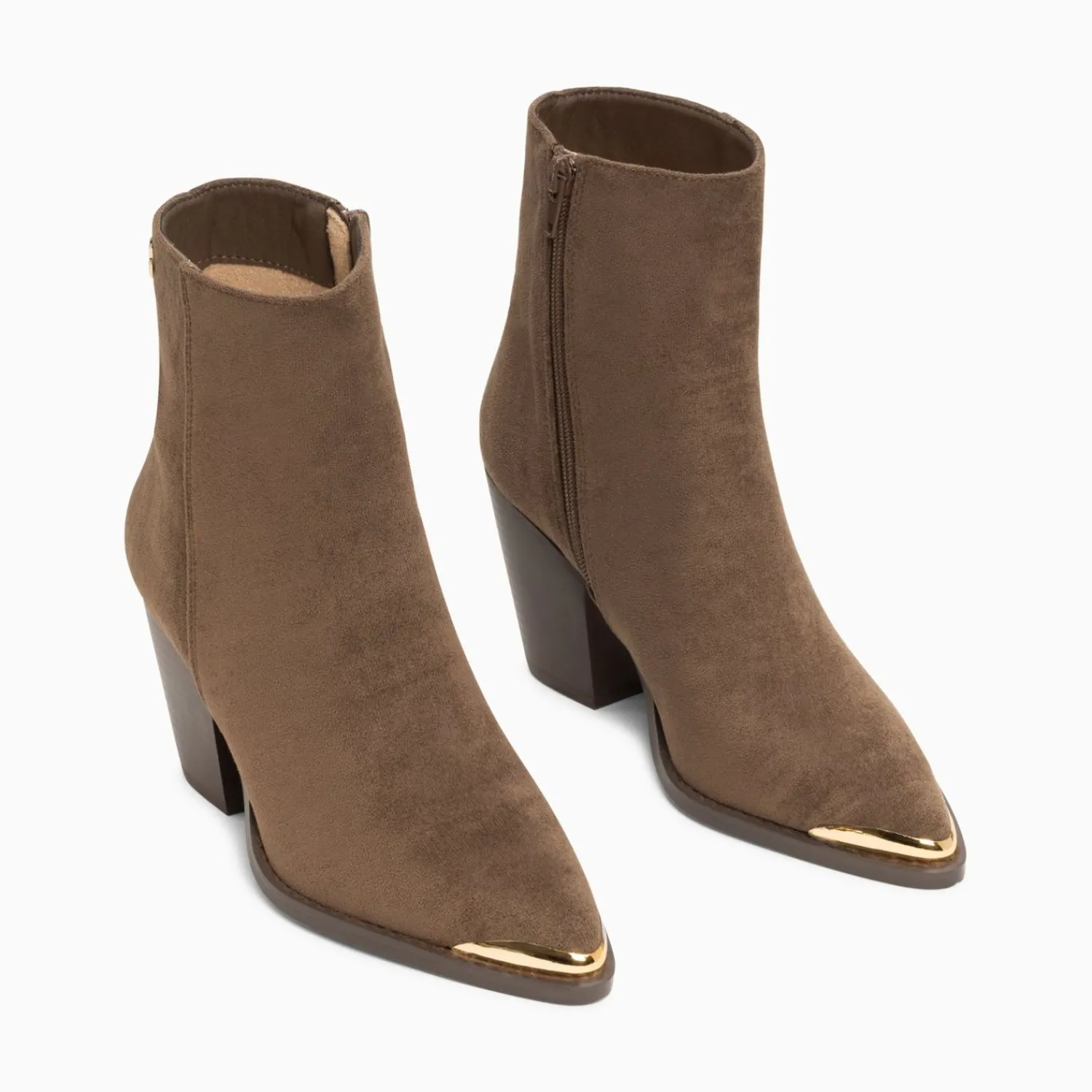 Vanessa Wu Bottines>Bottines Santiags Jenn Taupe A Talon