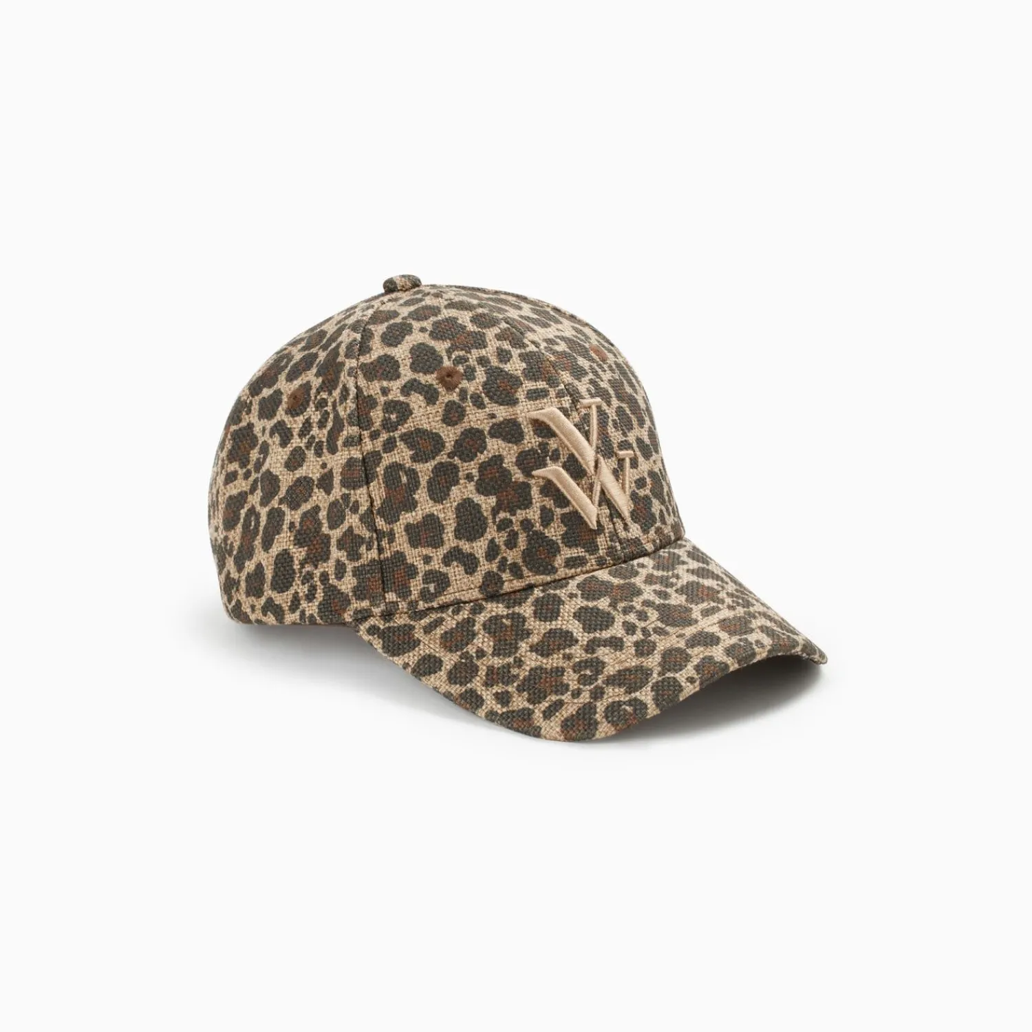 Vanessa Wu Chapeaux>Casquette Clem Leopard A Monogramme Brode