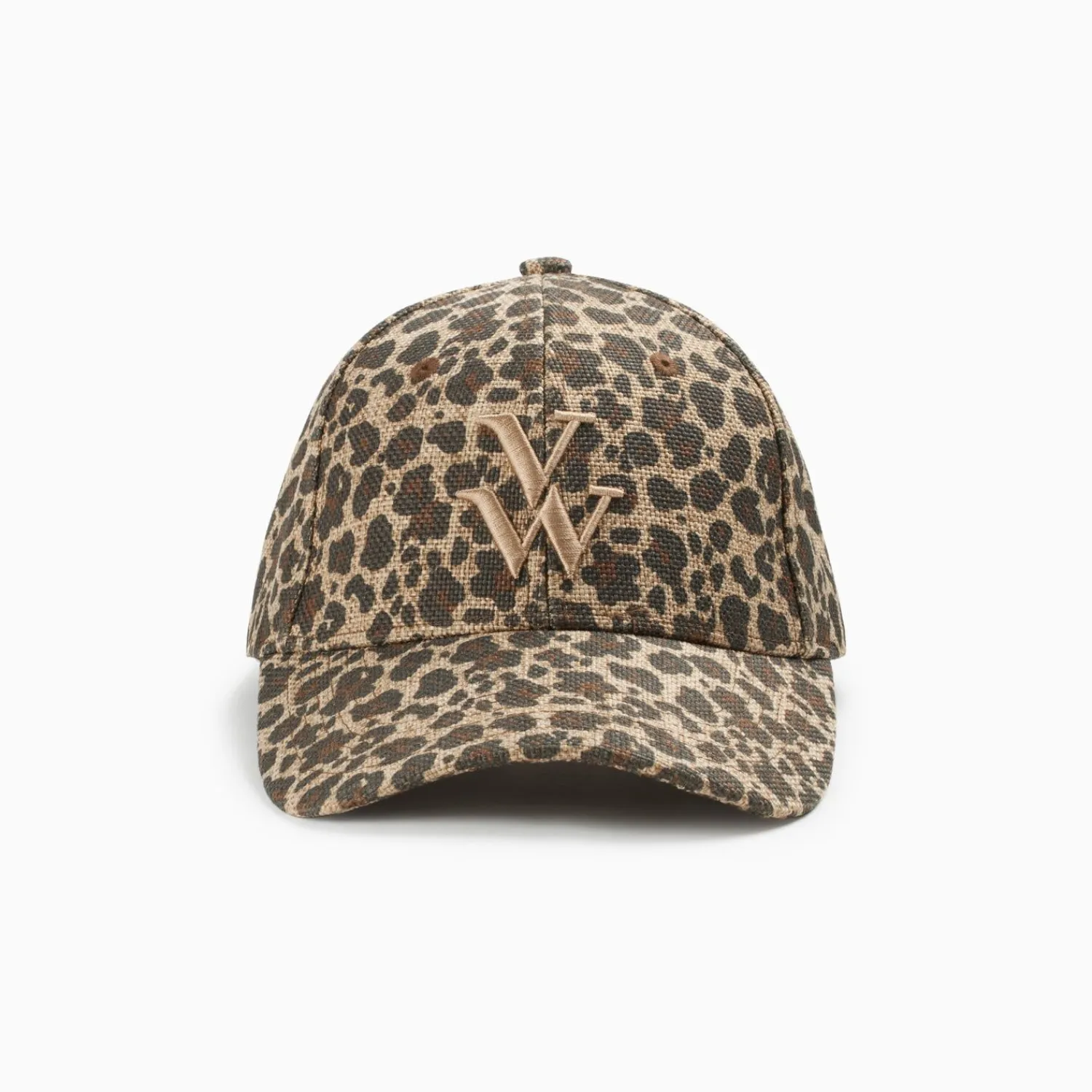 Vanessa Wu Chapeaux>Casquette Clem Leopard A Monogramme Brode