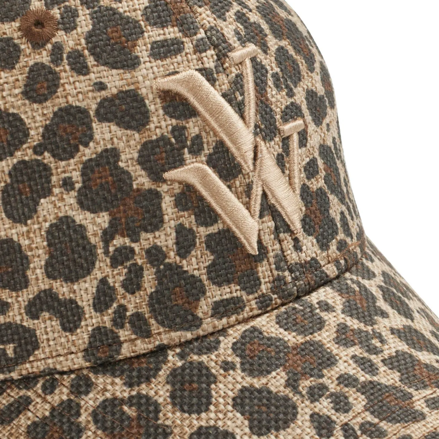Vanessa Wu Chapeaux>Casquette Clem Leopard A Monogramme Brode