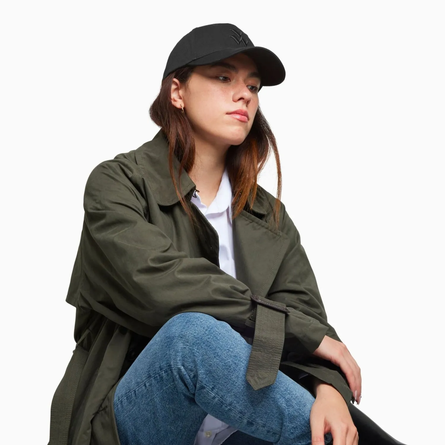 Vanessa Wu Chapeaux>Casquette Clem Noire A Monogramme Brode