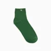 Vanessa Wu Chaussettes>Chaussettes Courtes Amy Vertes Cotelees