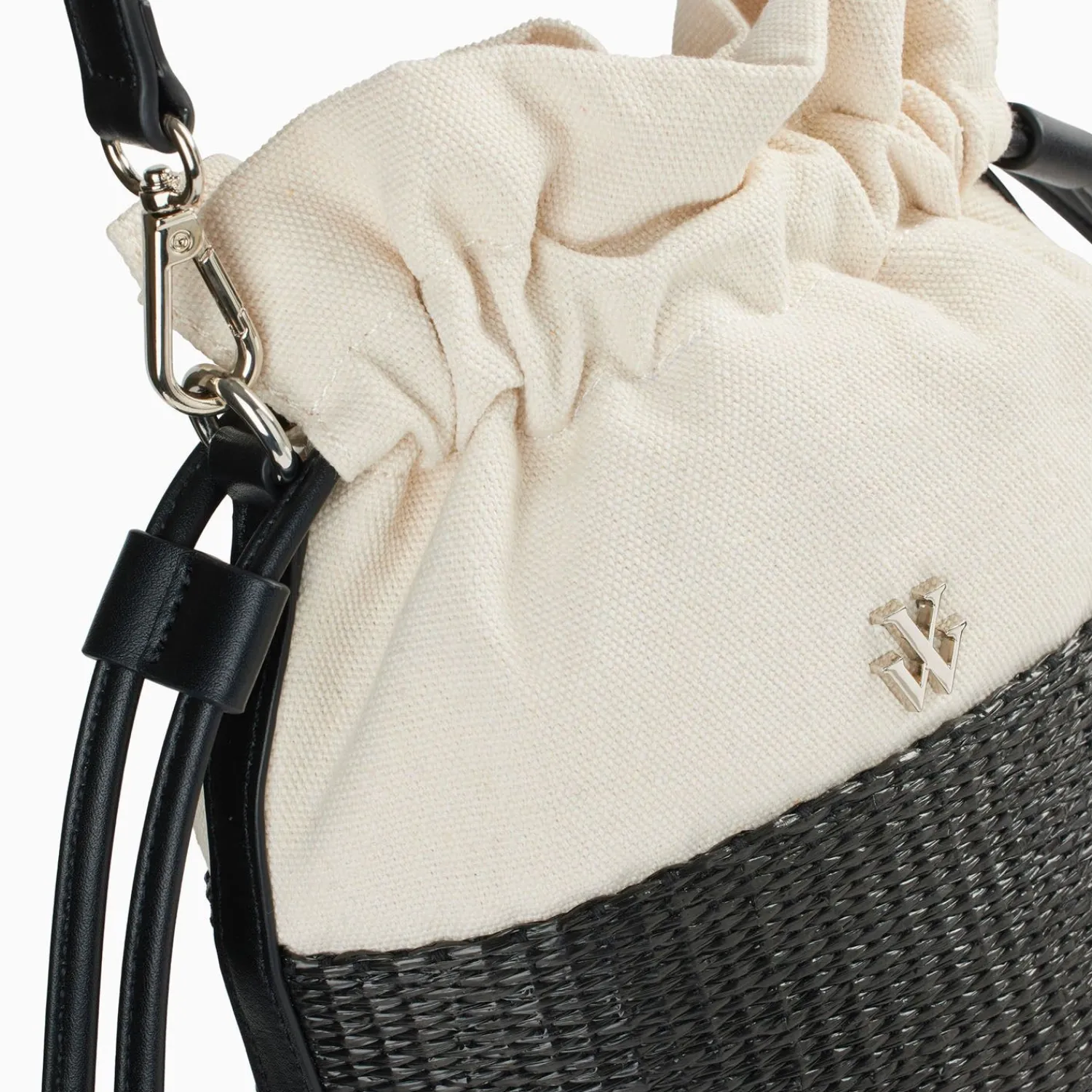 Vanessa Wu Sacs>Mini Panier Bourse Lilly Noir