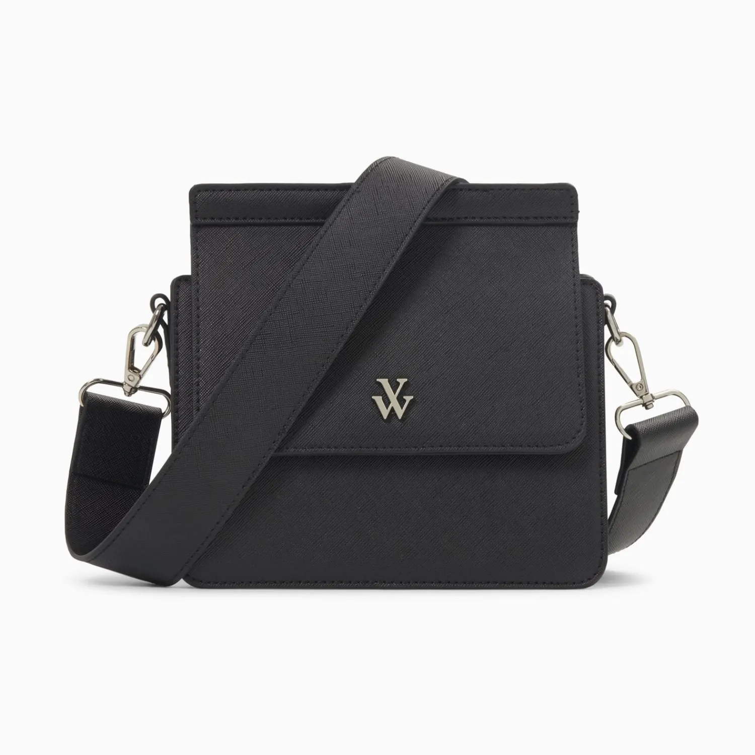 Vanessa Wu Sacs>Mini Sac Trapeze Aurelie Noir A Bandouliere