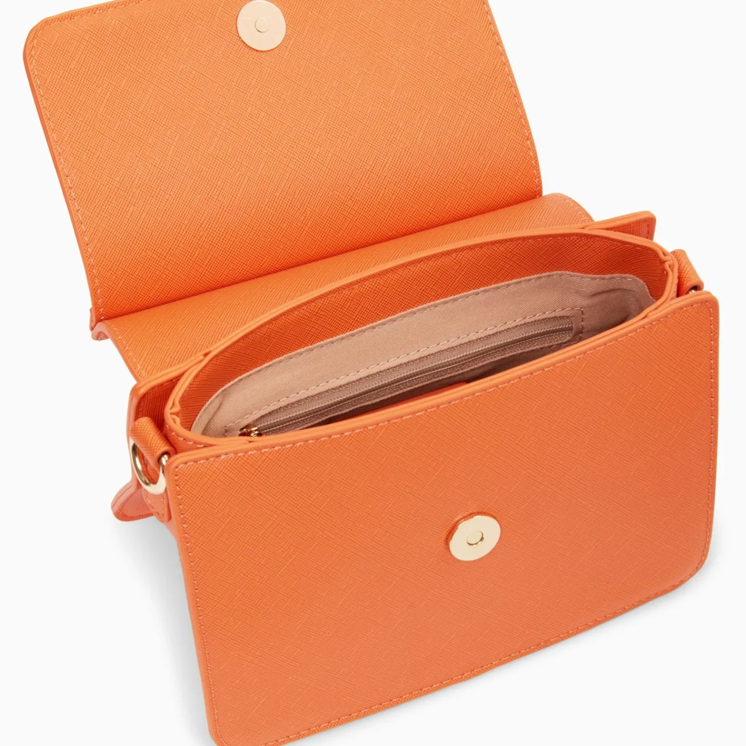 Vanessa Wu Sacs>Mini Sac Trapeze Aurelie Orange A Bandouliere
