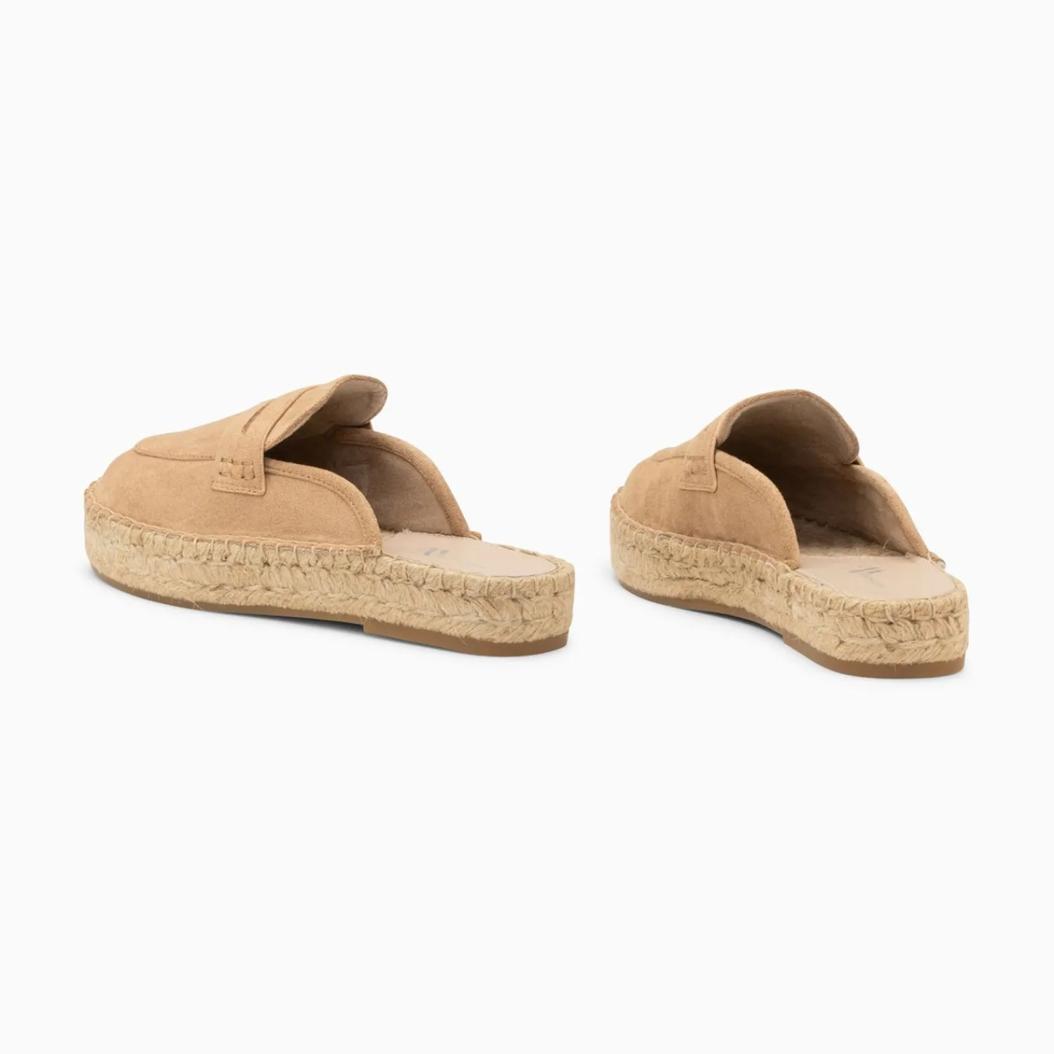 Vanessa Wu Sandales Plates>Mules Claudie Beiges A Semelle Espadrille