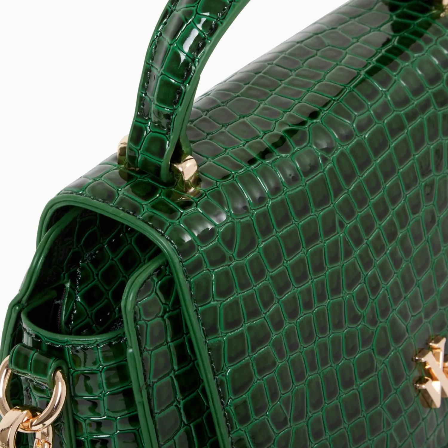Vanessa Wu Sacs>Petit Sac A Main Joanne Vert Croco