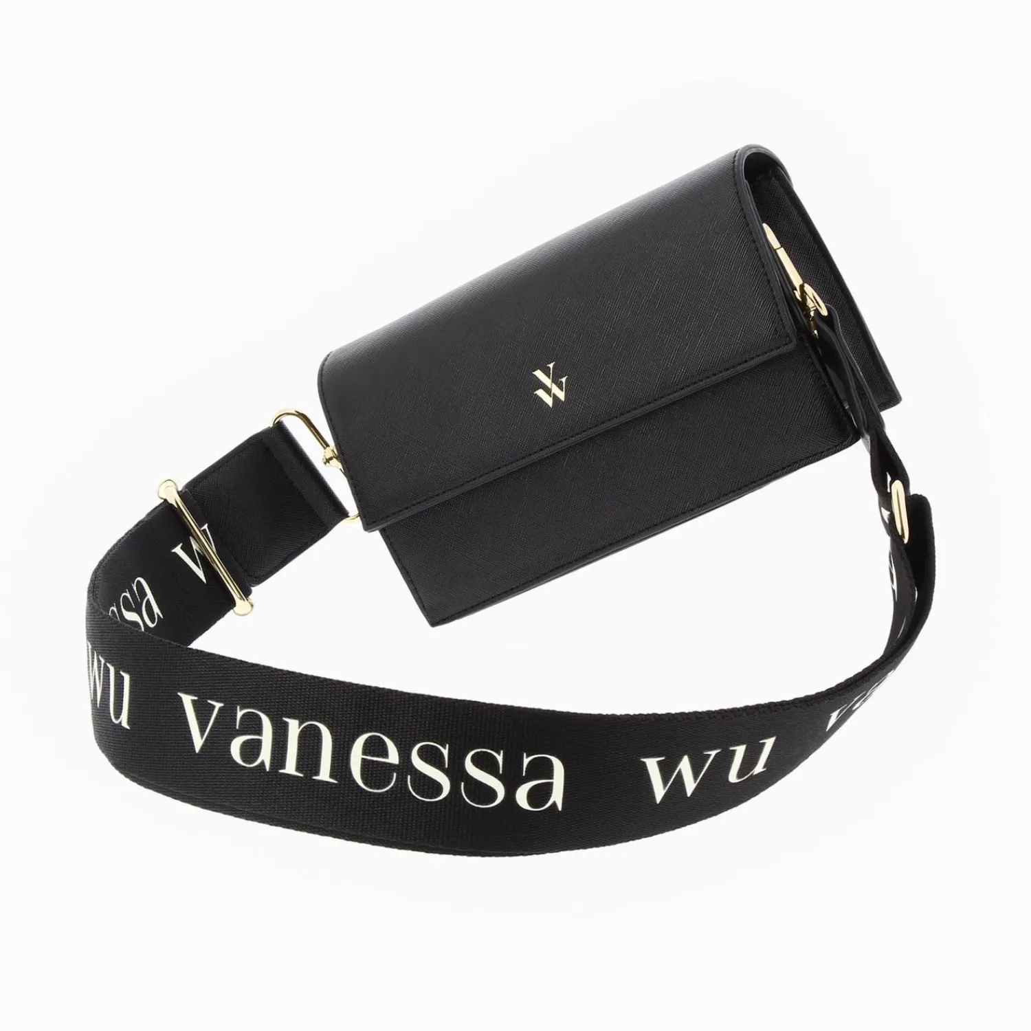 Vanessa Wu Sacs>Petit Sac Lia Noir A Rabat