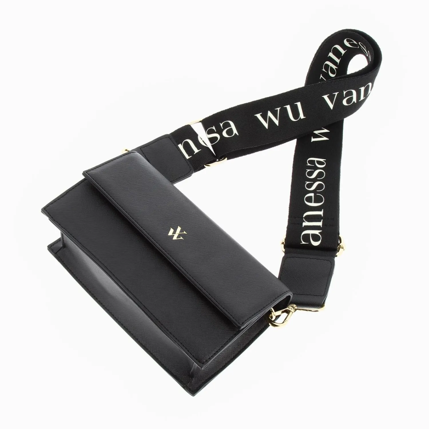 Vanessa Wu Sacs>Petit Sac Lia Noir A Rabat